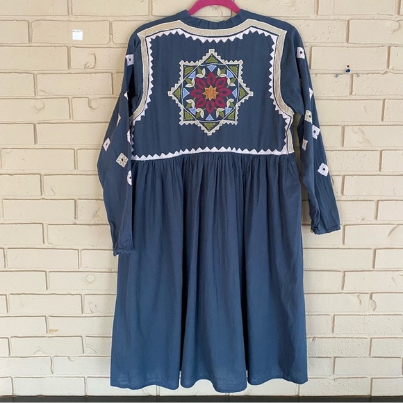 Generation Classic Dress Boho Festival Long Sleeve Embroidery Lightweight Sz 14 - Picture 3 of 8